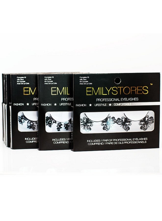 EMILYSTORES Deers And Butterfly Fashion Black Paper Lashes False Eyelashes 1 Pair - Image 3