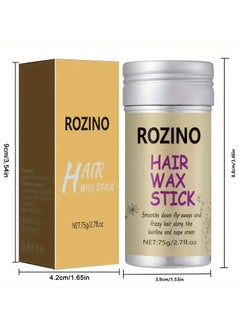 Rozino ROZINO Hair Wax Stick - 75g, Natural Plant Essence & Vitamins for Deep Hydration, Prevents Split Ends & Dryness, Alcohol-Free  - Image 2
