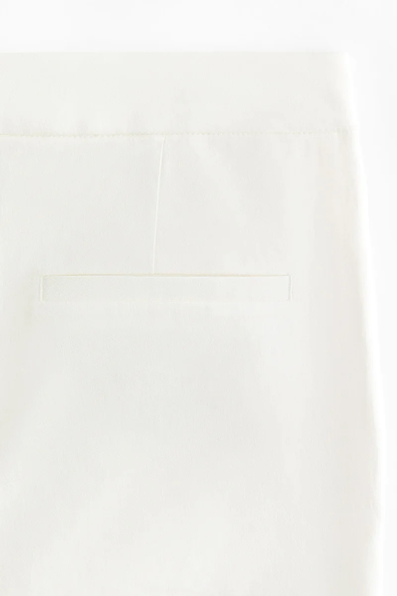 H&M Linen-blend tailored trousers
