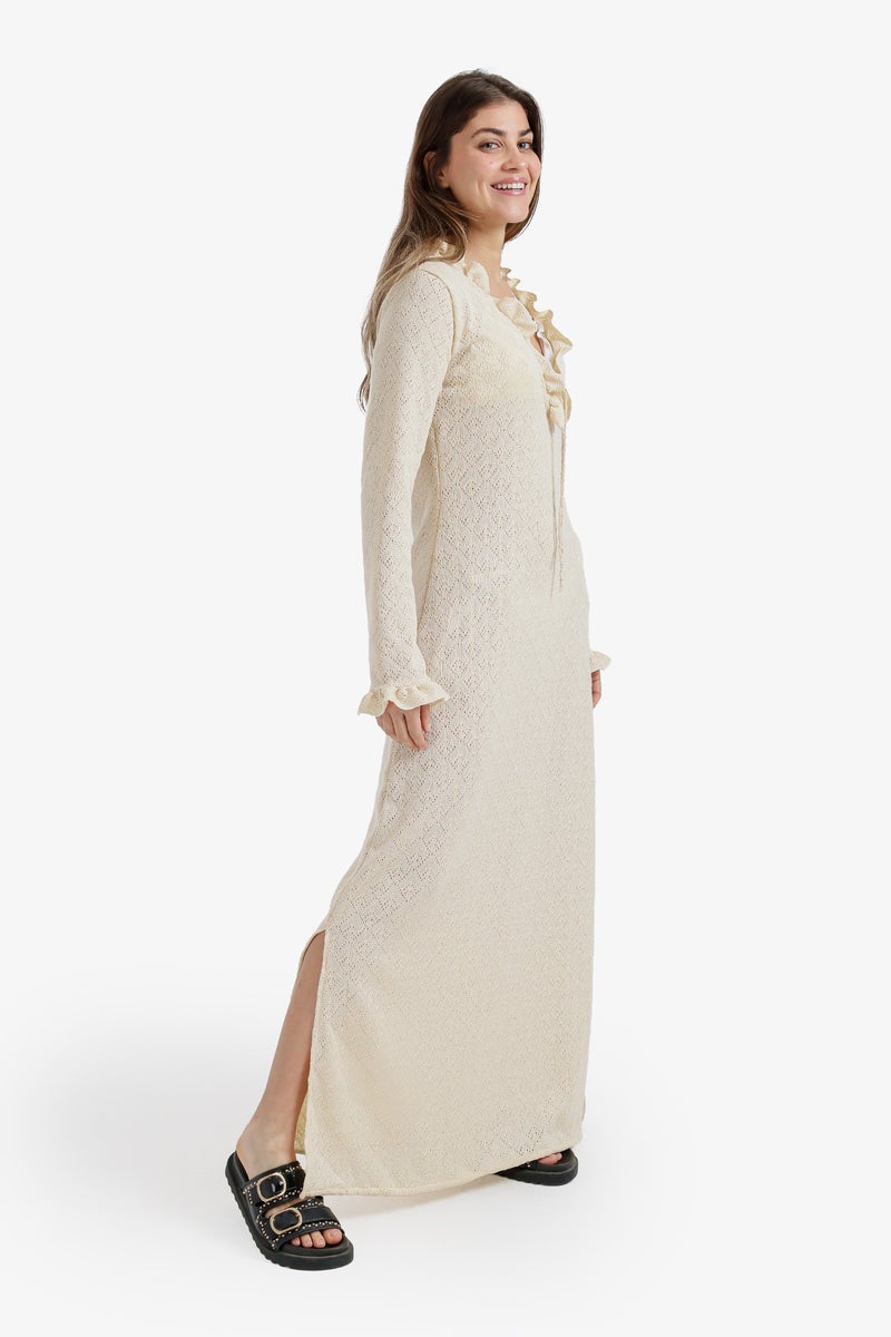 Carina Ruffle-Trimmed Beach Dress - Image 3
