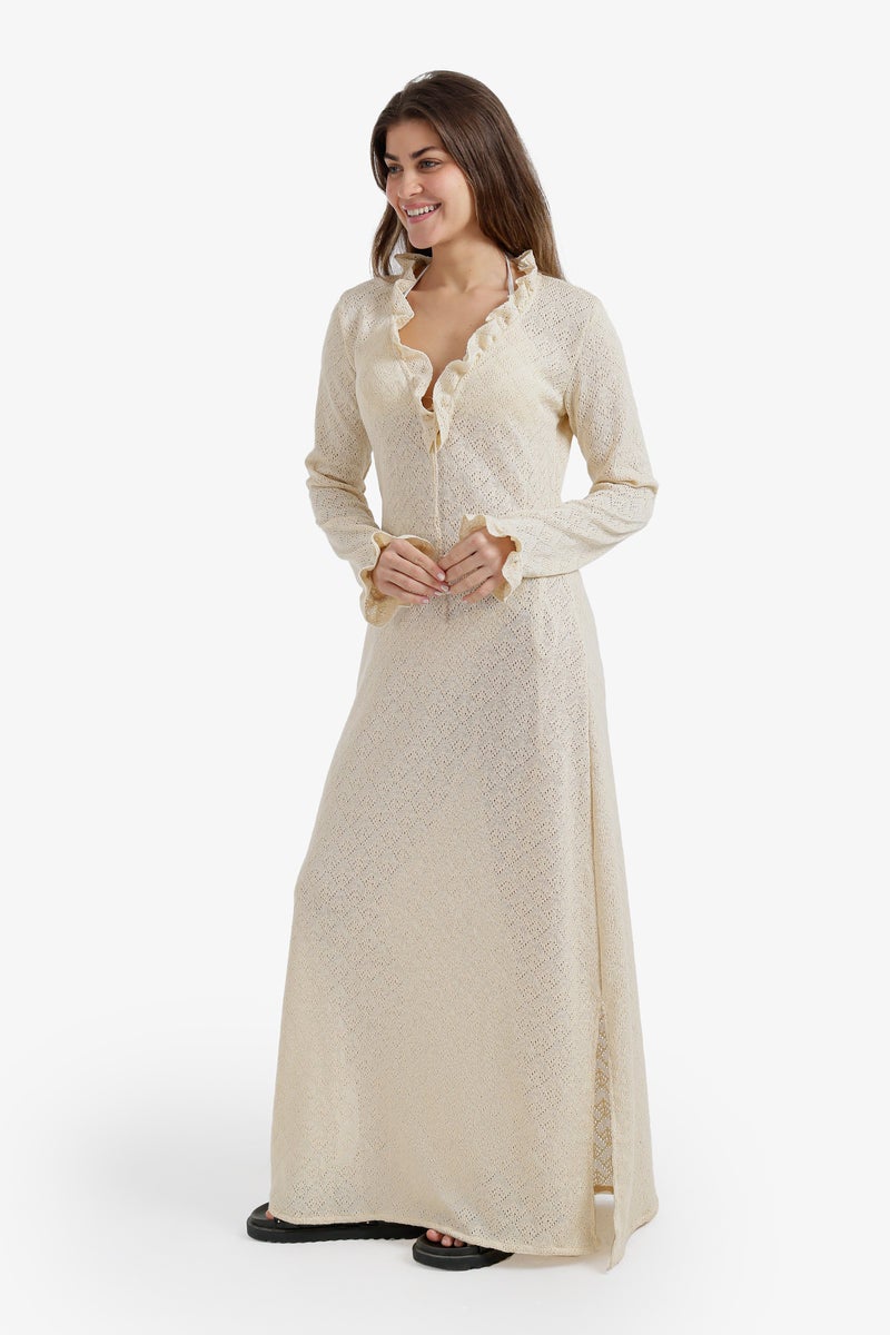 Carina Ruffle-Trimmed Beach Dress - Image 2