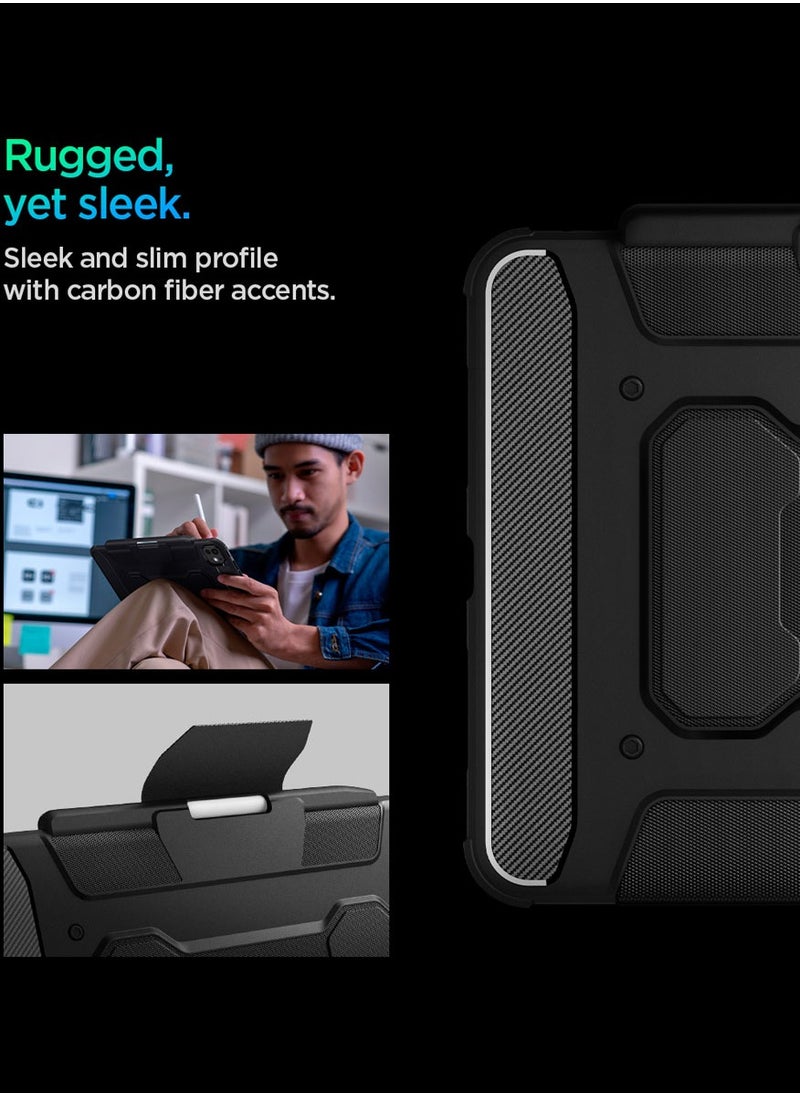 Spigen Rugged Armor Pro for iPad Pro 11 inch Case Cover (2024) M4 with Pencil holder - Black  - Image 3