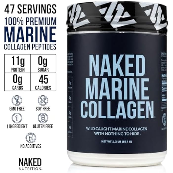 Nakd NAKED Marine Collagen Peptides Protein Powder - Unflavored - from Wild Caught Cod - Paleo Friendly, Non-GMO, Soy-Free, Gluten-Free - 47 Servings - Image 2