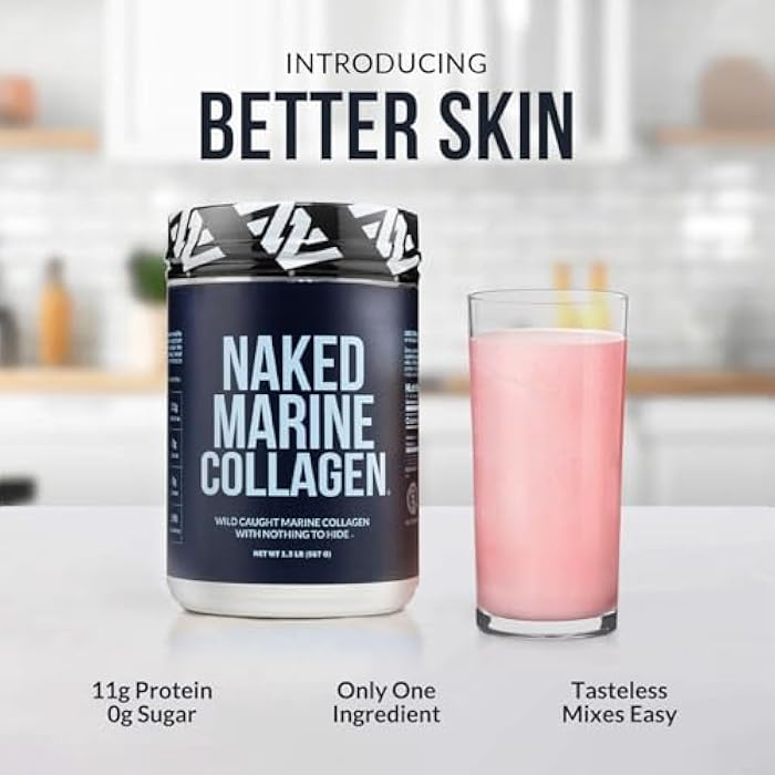 Nakd NAKED Marine Collagen Peptides Protein Powder - Unflavored - from Wild Caught Cod - Paleo Friendly, Non-GMO, Soy-Free, Gluten-Free - 47 Servings - Image 3