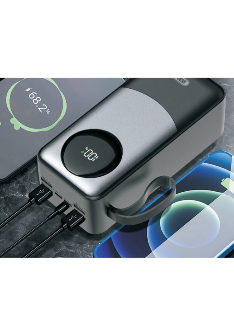 أس بي بنك طاقة بسعة 50،000 مللي أمبير مع 22.5 وات PD و 4 منافذ USB وشاشة عرض - Image 2