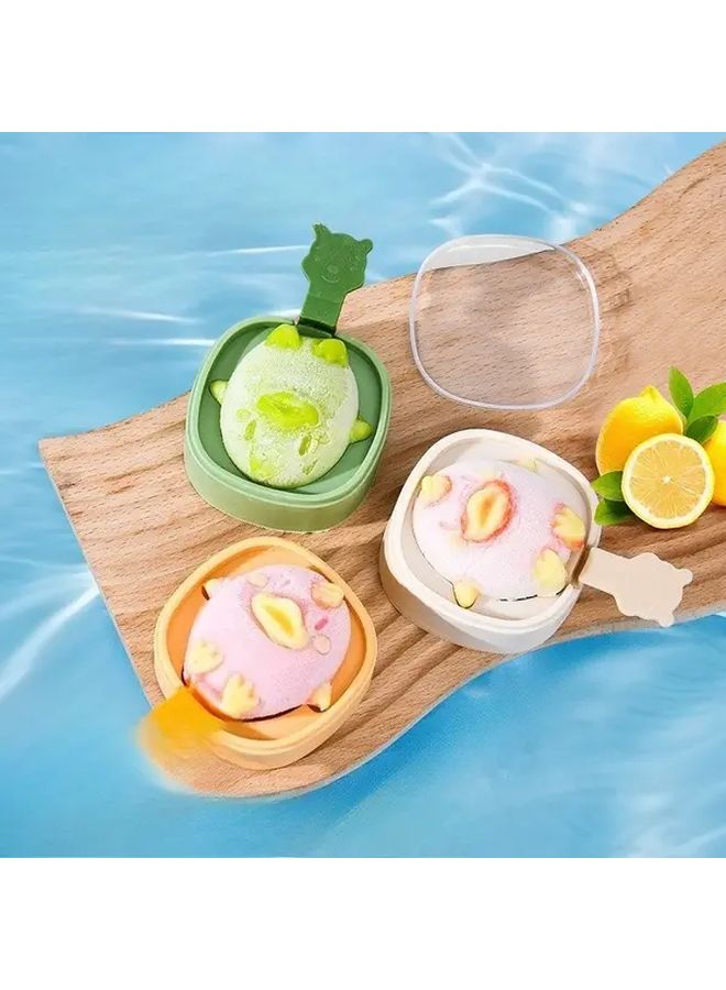 Green Silicone Mold For Homemade Popsicles Ice Cream Bars Cheese Sticks And Desserts - Image 1