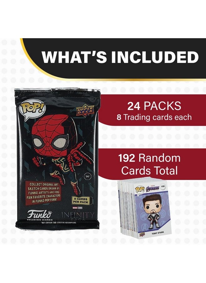 UCC Distributing - Funko POP! Marvel Studios Trading Card Box by UCC Distributing - Collectible Cards with Original Funko sketches from The MCU Infinity Saga - 24 Factory Sealed Packs Per Box - 8 Cards Per Pack - Image 1