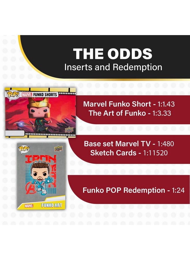 UCC Distributing - Funko POP! Marvel Studios Trading Card Box by UCC Distributing - Collectible Cards with Original Funko sketches from The MCU Infinity Saga - 24 Factory Sealed Packs Per Box - 8 Cards Per Pack - Image 1