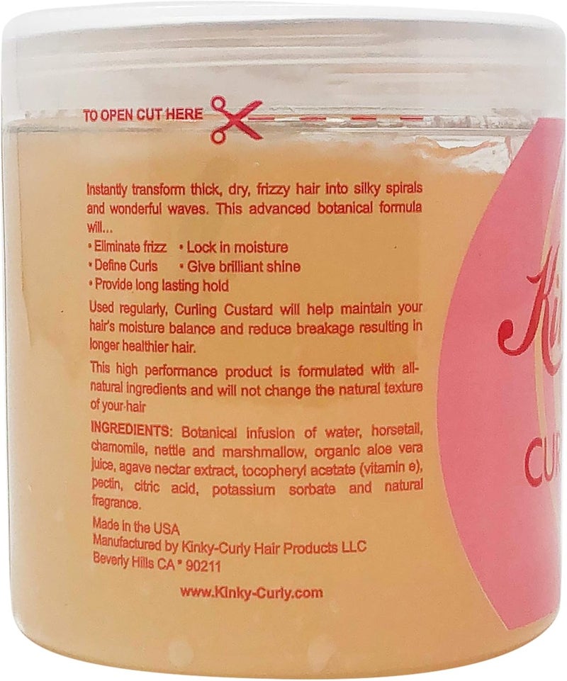 Kinky Curly Original Curling Custard Natural Styling Gel - 8 oz - Image 2