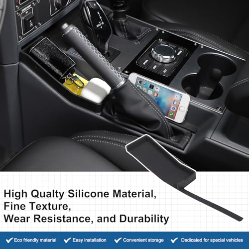 Tumukiw Center Console Organizer Compatible with INEOS Grenadier 2020-2024, Handbrake Storage Organizer ABS Material Insert Tray Accessories (Black) - Image 3