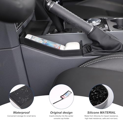 Tumukiw Center Console Organizer Compatible with INEOS Grenadier 2020-2024, Handbrake Storage Organizer ABS Material Insert Tray Accessories (Black) - Image 5