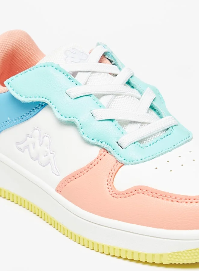 Kappa Girls' Colourblock Casual Sneakers With Lace-Up Closure