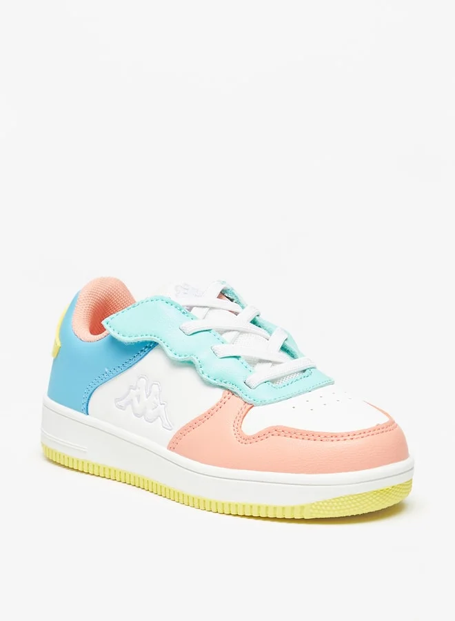 Kappa Girls' Colourblock Casual Sneakers With Lace-Up Closure