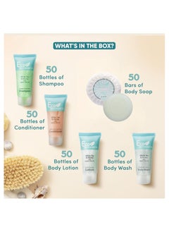 Eco Botanics Hotel Soaps & Toiletries Bulk Set 30ml Hotel Shampoo & Conditioner, Body Wash, Body Lotion & 20g Bar Soap Travel Size | 250 Pieces  - Image 2