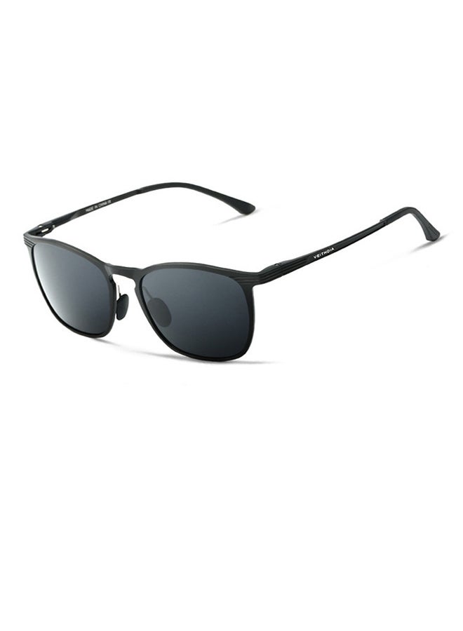 Full Rim Polarized Square Frame Sunglasses - Lens Size: 56 mm
