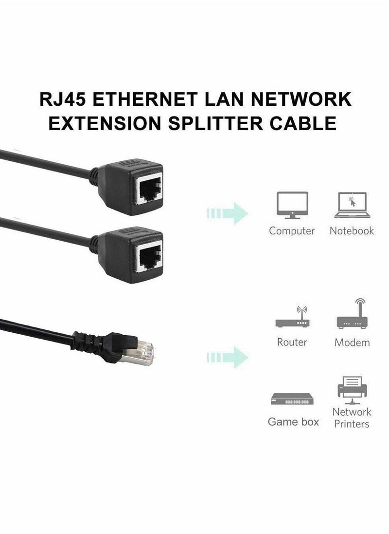 Generic RJ45 Ethernet Splitter Cable, LAN Network Port Ethernet Connector Adapter 1 Male to 2 Female Y Tape Cable for Cat5 Cat6 Cat7  - Image 5