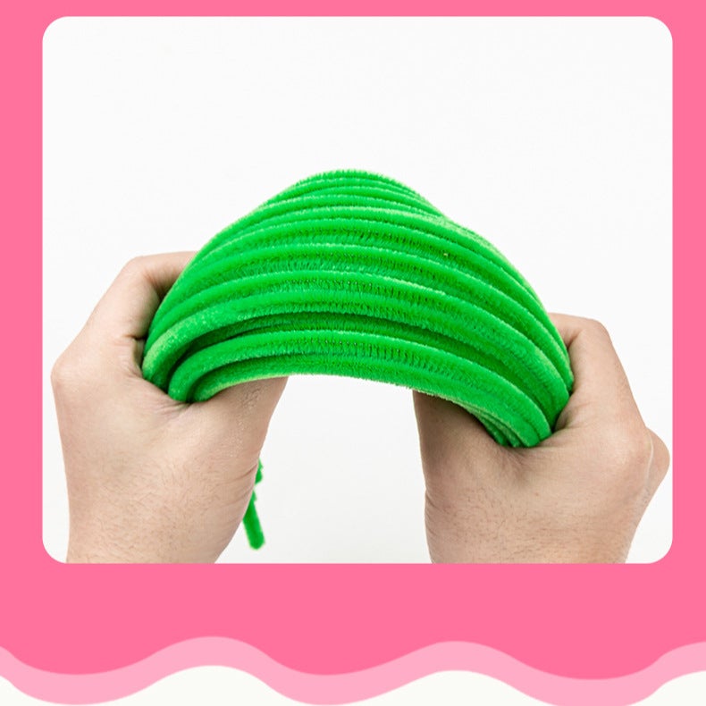 Twist Bar Encryption Macaron Encryption Handmade Wool Diy Children'S Toy Bouquet Material Package Batch [Zinc Art]] - Image 5