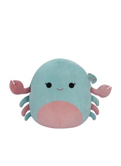 Large Plush 14 inch Isler Pink and Mint Crab Officially Licensed Kellytoy Plush Toy Colorful Soft Gift for Kids Girls & Boys Washable Squishy Stuff Toy Multicolor All Age