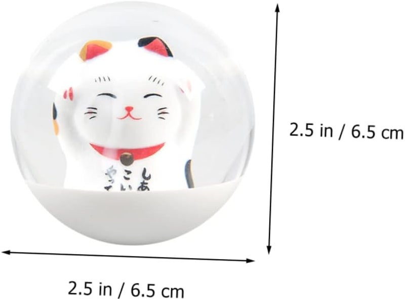 OUNONA 1set Lovely Car Shift Knob with Adapters Cute Cat Design for Manual Automatic Transmissions Easy Installation Material Car Interior Decor - Image 2