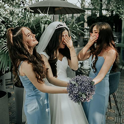 Jaciya 2 Pack Tiara Crown for Women Girls Princess Silver Crystal Tiara with Combs Rhinestone Headpieces tiara de la corona Birthday Wedding Party Hair Accessories - Image 3