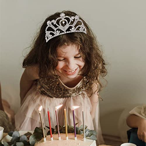 Jaciya 2 Pack Tiara Crown for Women Girls Princess Silver Crystal Tiara with Combs Rhinestone Headpieces tiara de la corona Birthday Wedding Party Hair Accessories - Image 4