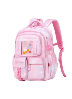 SYOSI Backpack for Kids, School Bag for Girls Lightweight & Multi Compartment School Bag for Teenagers Water Resistant & Large Capacity School Bag (Pink)