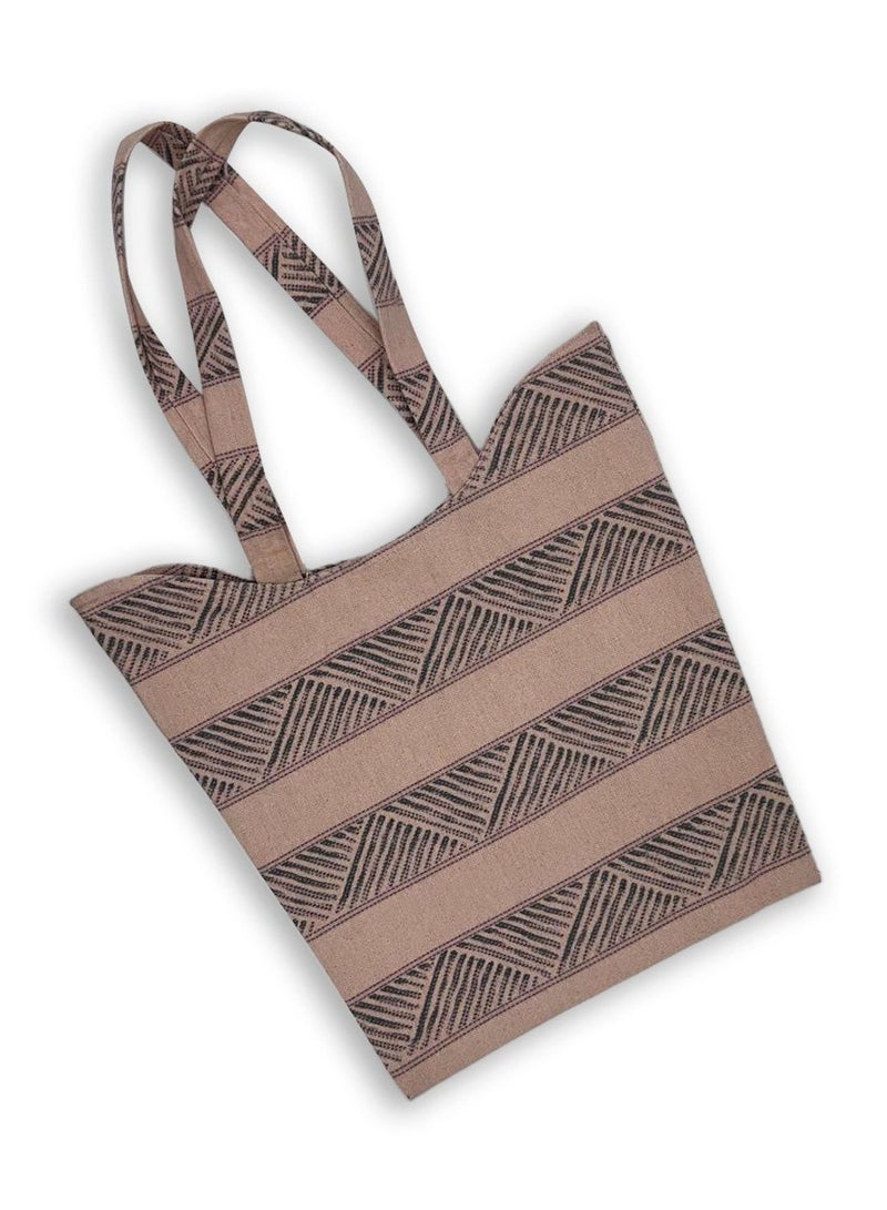 Gharibo Bags casual printed linen tote bag W230015A 