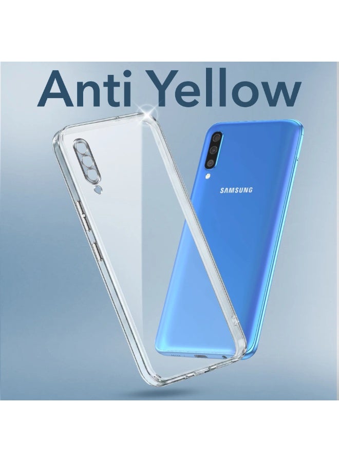 Case Compatible with Samsung Galaxy A50 A50S A30S, Case Crystal Clear Soft TPU Gel Case Flexible Silicone Anti-Scratch Camera Protection Transparent TPU Cover - Clear - Image 1