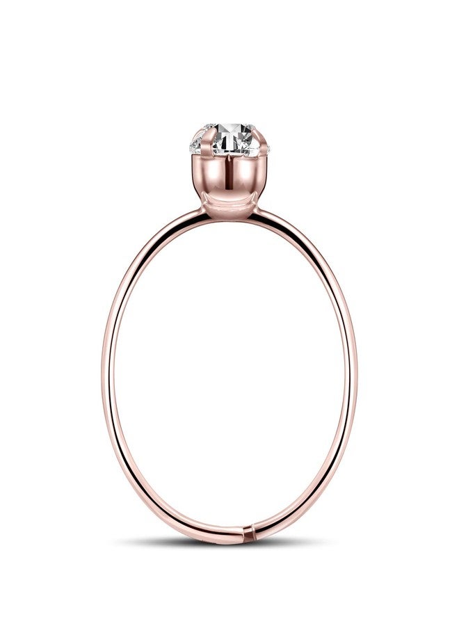Topoox 40 Pack Rose Gold Diamond Engagement Rings for Bridal Shower Party Game Wedding Table Decorations - Image 4