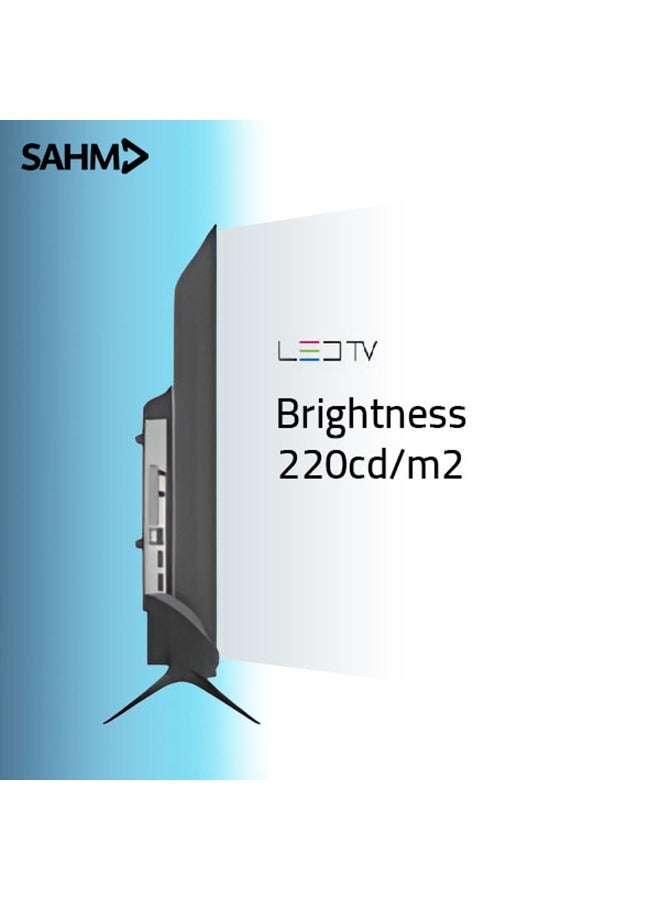 32 Inch HD LED TV, Frameless Design, 1366x768 Resolution, 16:9 Aspect Ratio, 6.5ms Response Time, 2 HDMI & 2 USB Ports, Earphone Jack, Sleep Timer, Wall Stand Included | Model Name: SHM-32LKGS