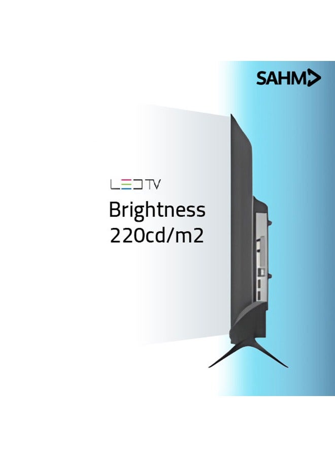 32 Inch HD LED TV, Frameless Design, 1366x768 Resolution, 16:9 Aspect Ratio, 6.5ms Response Time, 2 HDMI & 2 USB Ports, Earphone Jack, Sleep Timer, Wall Stand Included | Model Name: SHM-32LKGS