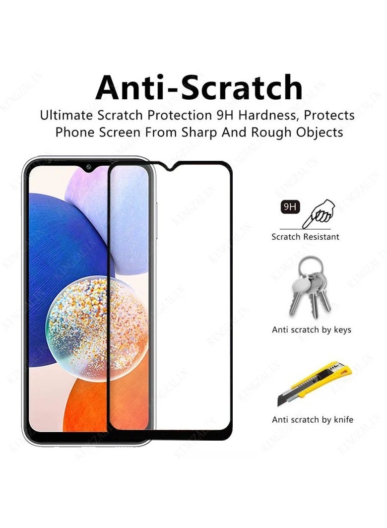 2 Pack Samsung Galaxy A15 4G / 5G Tempered Glass Screen Protector full Glue Edge to Edge Screen Glass Anti-shatter 9H Hardness Scratch Proof Compatible for Samsung Galaxy A15  - Image 4