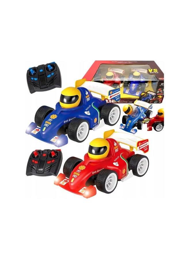 BlueFire 2-in-1 RC Battle Racing Cars Set for Kids – Dual Remote Control Hit & Run F1 Race Cars with Pop-Out Driver Head, 2.4GHz Wireless High-Speed Toys, USB Rechargeable, Crash-Activated Game for Boys & Girls Ages 3-6+ - Image 1