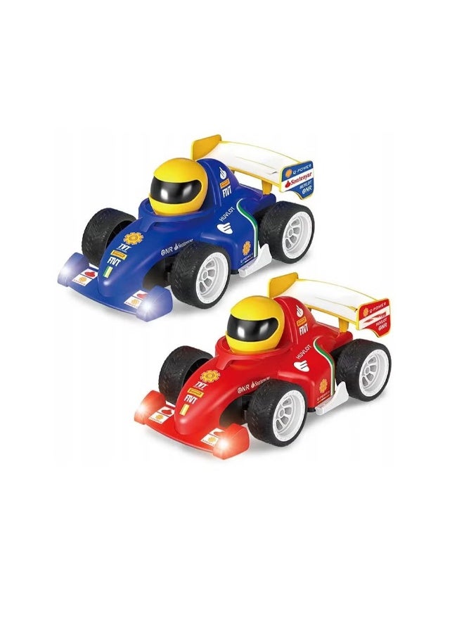 BlueFire 2-in-1 RC Battle Racing Cars Set for Kids – Dual Remote Control Hit & Run F1 Race Cars with Pop-Out Driver Head, 2.4GHz Wireless High-Speed Toys, USB Rechargeable, Crash-Activated Game for Boys & Girls Ages 3-6+ - Image 4