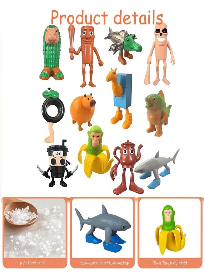 CartHome مجموعة ألعاب CartHome المكونة من 12 قطعة، تتضمن ألعاب Tralalero Tralala وTung Tung Tung Sahur، وهي ألعاب ثلاثية الأبعاد مناسبة للعب في المنزل والمكتب، وهدايا رائعة لمحبي الألعاب. - Image 2