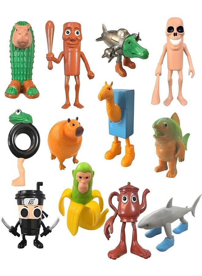 CartHome مجموعة ألعاب CartHome المكونة من 12 قطعة، تتضمن ألعاب Tralalero Tralala وTung Tung Tung Sahur، وهي ألعاب ثلاثية الأبعاد مناسبة للعب في المنزل والمكتب، وهدايا رائعة لمحبي الألعاب. - Image 1