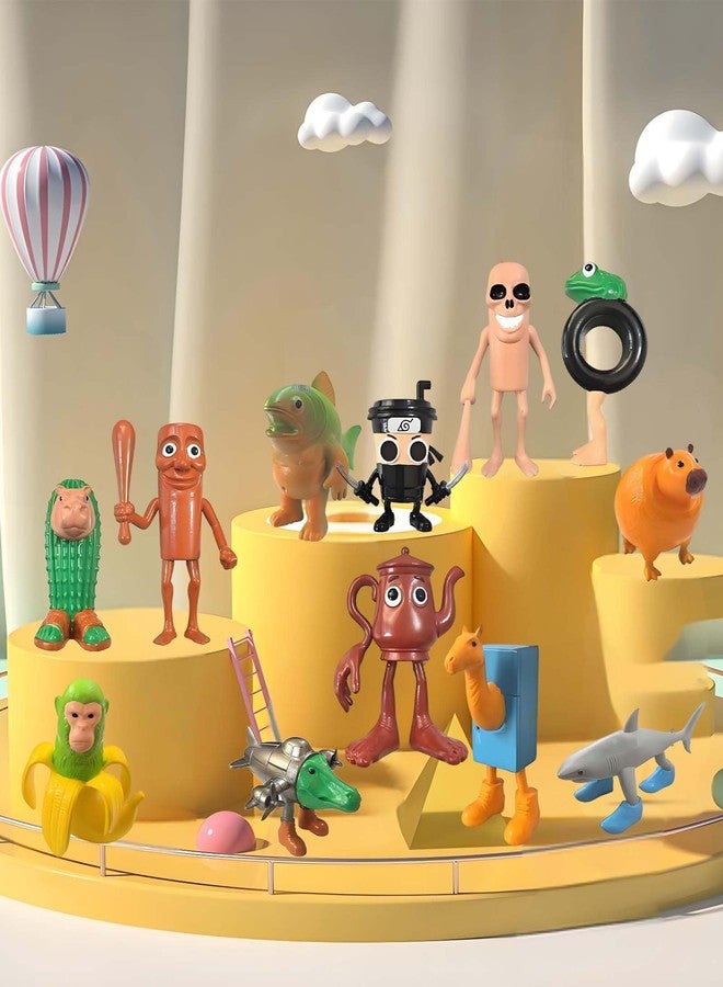 CartHome مجموعة ألعاب CartHome المكونة من 12 قطعة، تتضمن ألعاب Tralalero Tralala وTung Tung Tung Sahur، وهي ألعاب ثلاثية الأبعاد مناسبة للعب في المنزل والمكتب، وهدايا رائعة لمحبي الألعاب. - Image 3