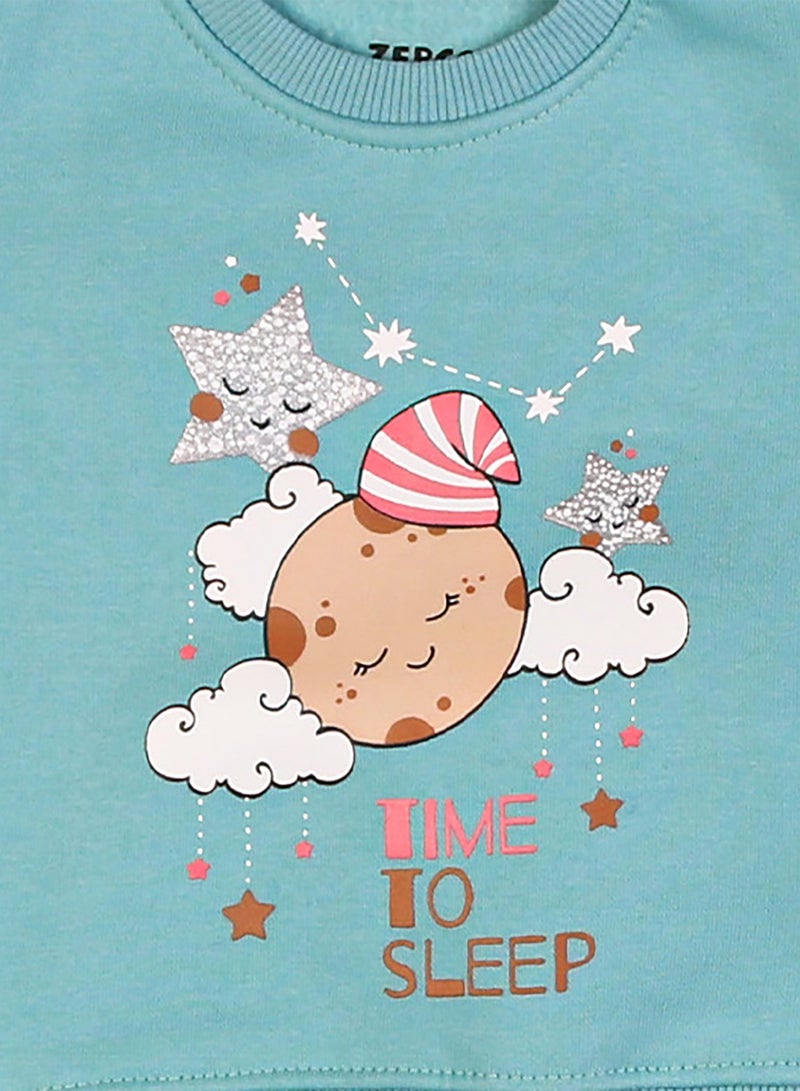 زيركون بيجامة شتوي لحديثي الولادة - 1265 - Image 2