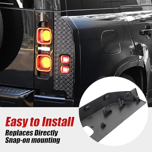 GafeSkui Tail Light Anti-Scratch Guard Protection Cover ABS Anti-Scratch Protection Cover Trim Kit Compatible with 2020-2025 Land Rover Defender 90 110 130 Decoration Armor Trim Exterior Accessories - Image 5