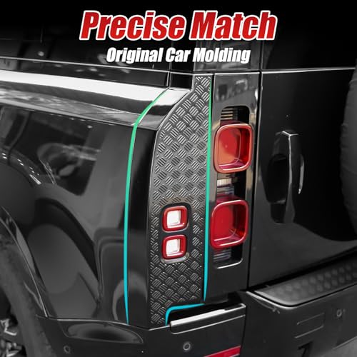 GafeSkui Tail Light Anti-Scratch Guard Protection Cover ABS Anti-Scratch Protection Cover Trim Kit Compatible with 2020-2025 Land Rover Defender 90 110 130 Decoration Armor Trim Exterior Accessories - Image 4