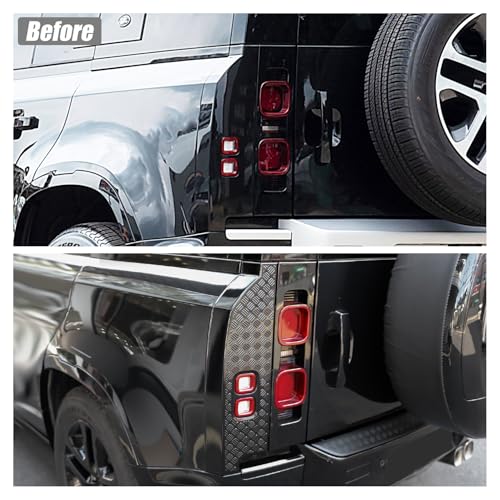 GafeSkui Tail Light Anti-Scratch Guard Protection Cover ABS Anti-Scratch Protection Cover Trim Kit Compatible with 2020-2025 Land Rover Defender 90 110 130 Decoration Armor Trim Exterior Accessories - Image 2
