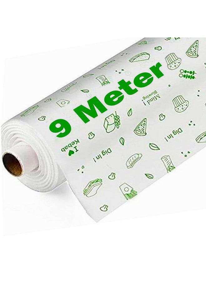 OFIXO 9 Meters Food Wrapping Paper Roll - Premium Non-Stick Butter Wrapping Paper. Food Wrapping Paper, Re-heatable Non Stick Paper, Oven Safe Parchment Paper - Image 1