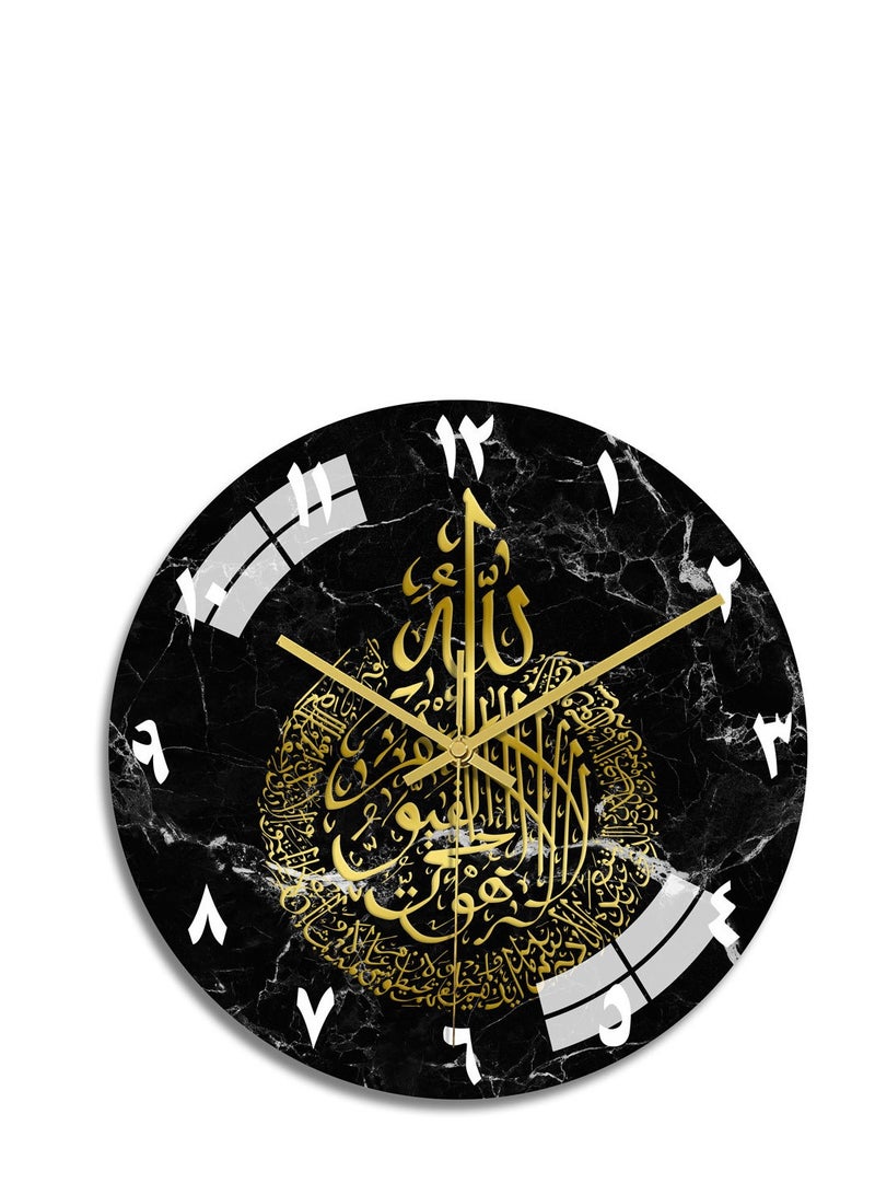 Y&D Acrylic Surah Al Ikhlas Wall Clock Islamic Calligraphy Gifts Eid Gift Ramadan Decor Luxury For Home - Image 1