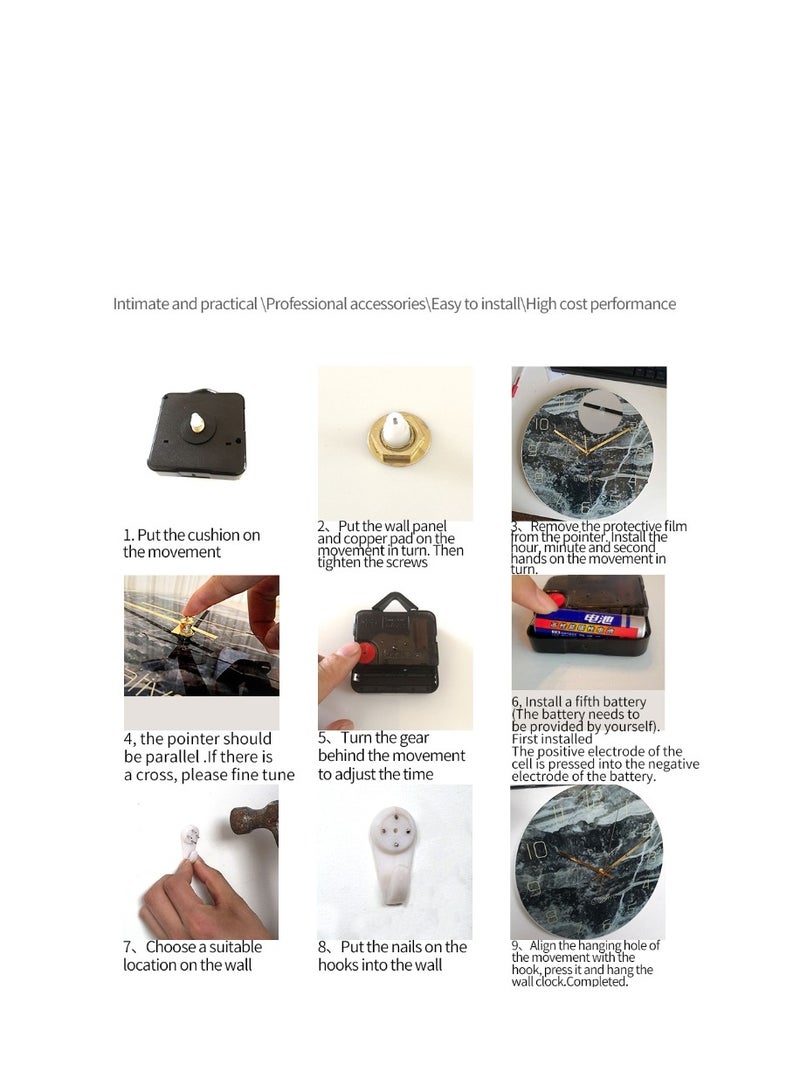 Y&D Acrylic Surah Al Ikhlas Wall Clock Islamic Calligraphy Gifts Eid Gift Ramadan Decor Luxury For Home - Image 3