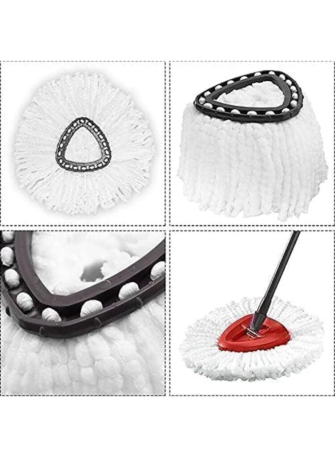 Vileda 4 Pack Replacement Mop Heads, Microfiber Spin Mop Refills Replace Head Compatible with Vileda Easy Wring & Clean and Turbo Microfibre Mop. - Image 5