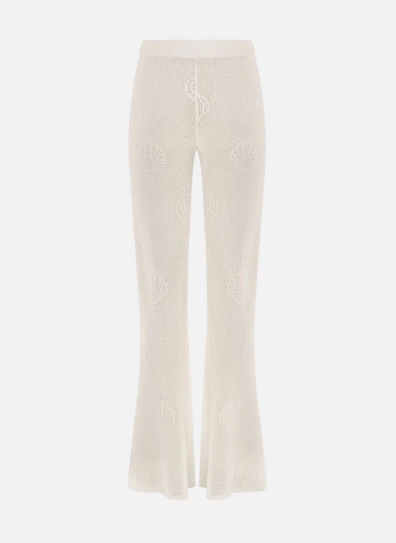 Lichi Loose-fitting beach trousers with marine pattern