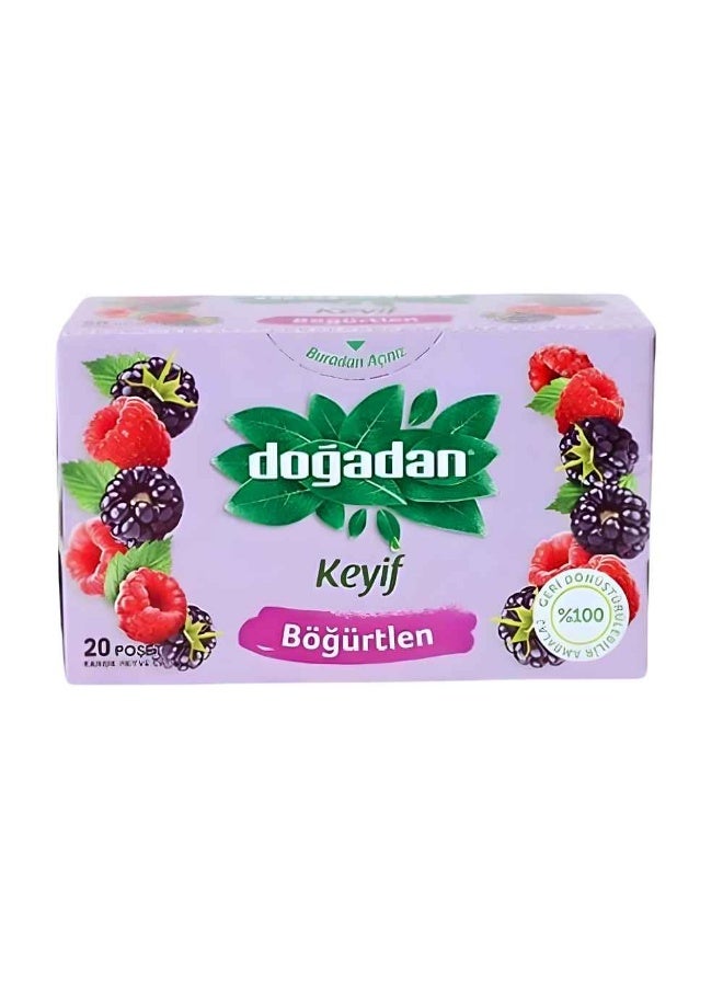 شاي تركي بالتوت من Doğadan‏ 20 كيس 50 جرام