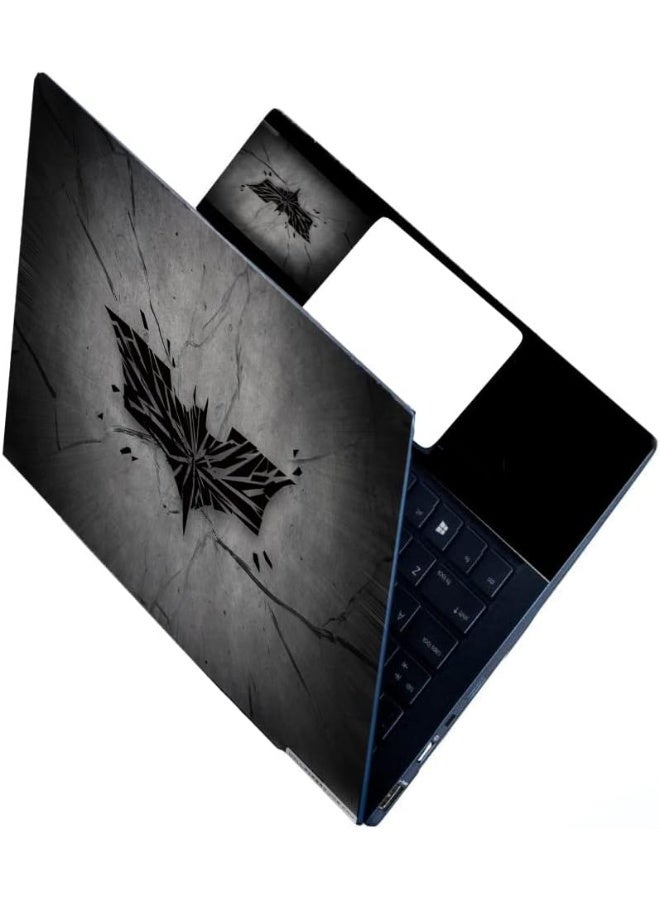 Home Trove ANCIARY Full Laptop Skin Stickers HD Quality Sticker for Laptops Upto 15.6" Compatible with Apple/Dell/HP/Lenovo/Acer/Asus/Sony (Dustproof|Waterproof|Scratchproof|Reusable) - Batman BK FL1  - Image 1