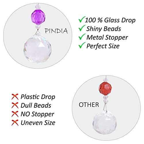 PINDIA Fancy Sparkling 3 Feet Wide Arch Bead Hanging Curtain with Glass Drops (Multi, 10 ARC) - Image 5