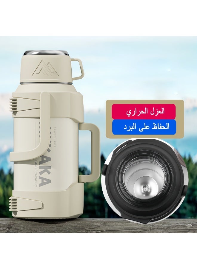 New Modern Thermal Thermos - Made of stainless steel with a double insulating layer, maintains temperature for the longest period. - Image 3